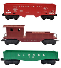 3 Vintage Lionel Train Cars - Work Caboose - 2 Loaders picture