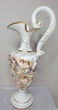 Vintage R. Capodimonte Porcelain Vase With Gold Trim Italy Ardalt Stamped picture