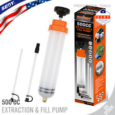 500cc Fluid Extractor Filling Syringe Transfer Liquid Pump Oil Extraction Auto picture