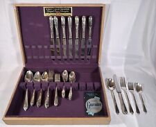 Rogers Bros. 51-Piece  Service For 8 Vintage Silverware Set. WITH BOX picture