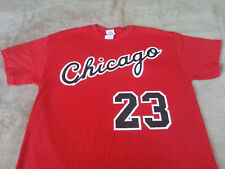 Chicago Bulls Michael Jordan Rookie year vtg style t-shirt - Red/Black picture