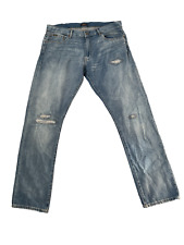 Polo Ralph Lauren The Sullivan Slim Jeans Mens Blue Straight Zip Size 36X34 picture