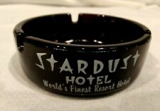 VINTAGE CLOSED STARDUST HOTEL LAS VEGAS NEVADA COLLECTIBLE BLACK ASHTRAY picture