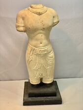 Important Antique Cambodian (Khmer) Sandstone Torso Of Woman11th -12th Century picture