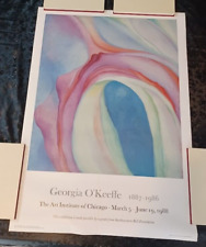 Georgia O'Keefe Commemorative Poster - Art Institute of Chicago 1988 picture