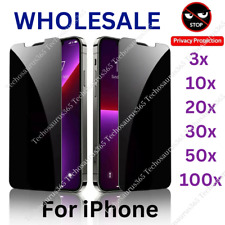 Privacy Screen Protector Tempered Glass Lot For iPhone 15 14 13 12 11 Pro XR 8 7 picture
