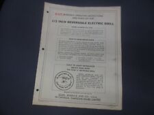 ☆ 1964 Sears Assembly, Operating Instructions & Parts List - 1/2