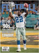 New June 2024 Beckett Football Card Price Guide Magazine With Emmitt Smith picture