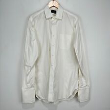 Gitman Bros Vintage Dress Shirt Men 16.5 36 Large White Cotton French Cuff USA picture