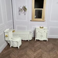 Mini Dollhouse 1:12 Miniature Furniture Ob11 Bathroom Sink Toilet Bathtub Set picture