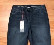 NWT Laurie Felt Silky Baby Bell Jeans Women's Size Large TALL picture