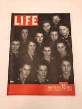 1943 March 15 WWII LIFE Magazine - WAACS & WAVES - Sened - Toulon - Witch Doctor picture