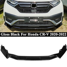 For Honda CR-V 2020-2022 Gloss Black V Style Front Bumper Lower Lip Splitter Kit picture