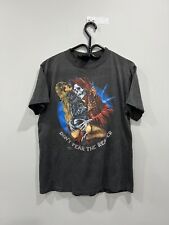 Vintage 1989 Dont Fear The Reaper Tee Shirt 3D Emblem Skull Skeleton harley picture