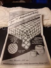 Vtg 1944 Crochet Instructions For Join It Hemstitched Motifs w/11 #1220 Motifs picture