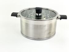 Well Equipped Kitchen Stainless Steel 5.8-qt Stock Pot Casserole Glass Lid New picture