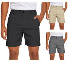 Men's Golf Shorts Flat Front Lightweight Quick Dry Pockets Flex Dress 7'' Pants picture