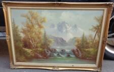 Vintage Original D. Tomas Signed Painted on Canvas – BEAUTIFULLY FRAMED – LOVELY picture