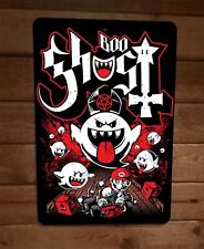 Hail King Boo Ghost Kart Satantic Mario 8x12 Metal Wall Sign Poster Video Game picture