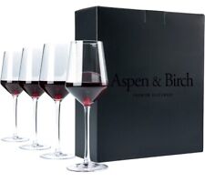 Set Of 4 / Classic Wine Glasses - Red & White Wine Glasses, 15oz / Hand Blown picture