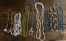 Lot of 10 Vintage Antique Necklaces picture