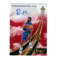 2023-24 Select Inflight Richard Hamilton Red Prizm Auto 21/99 Pistons picture