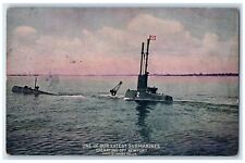 Enrique Muller Postcard Latest Submarines John Lindahl Allen NE Advertising picture