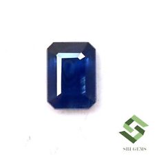 7x5 mm Certified Natural Blue Sapphire Octagon Cut 1.01 CTS Loose Gemstone picture