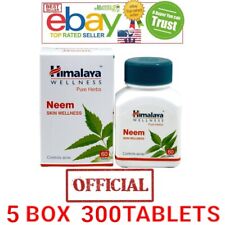 NEEM HIMALAYA EXP.2026 OFFICIAL 5 BOTTLES 300 TABLETS USA Immunity&Blood support picture