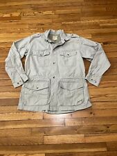 Cabela's Safari Series Shirt Jacket Size Large Beige Cotton Outdoors Pockets picture