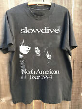 Vtg Slowdive Band North American Tour Cotton Black All Size Shirt For Men LL064 picture