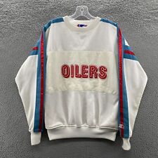 Vintage Houston Oilers Sweatshirt Mens Medium M Cream Starter NFL Knit Sweater picture
