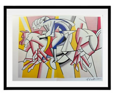 Roy Lichtenstein Art Signed Print  , The Red Horseman 1974, Original & Signed picture