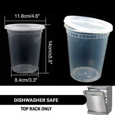 32 oz Heavy Duty Large Round Deli Food/Soup Plastic Containers w/ Lids BPA free picture