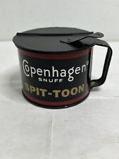 Vintage Copenhagen Snuff Spit-Toon Spittoon Spit Cup w/ Hinged Lid picture