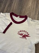 Vintage 1960s Champion Running Man Timuquan Lodge Ringer T-Shirt Small Native picture