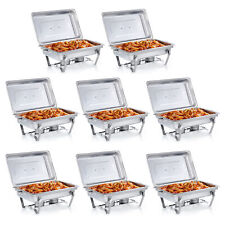 2-8 Pack Chafing Dish 9.5Q 5.3Q Stainless Bain Marie Buffet Chafer Food Warmer picture