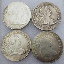Rare 1795-1798 Full Set 4 Pcs USA Draped Bust Liberty Coins. Discover now picture