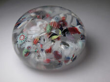 Vintage Antique French Art Glass Paperweight Clichy Era Scramble Worn Surface picture