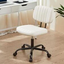 Small Office Desk Chair with Wheels Armless Comfy Computer Chair with Lumbar picture