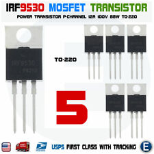 5pcs IRF9530 IRF9530NPBF Mosfet Transistor p-channel 12A 100V 88W TO-220 USA picture