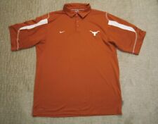 Vintage Texas Longhorns Polo Shirt Men Extra Large Orange Nike UT Y2K 00s NCAA picture