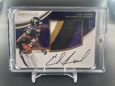 ED REED 2016 IMMACULATE PREMIUM JUMBO PATCH RAVENS AUTO AUTOGRAPH /75 GAME-USED picture