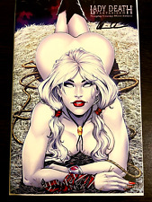 Lady Death #1 Fantasies Naughty Country Moon Edition Signed COA LTD 150 NM+ picture