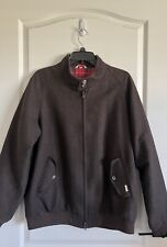 VTG BARACUTA G9 Harrington Jacket England Wool Blend Brown Size XL picture