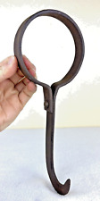 Antique Vintage Farm Tool Bale Hook Cast Iron Rustic Industrial Decor 10.5