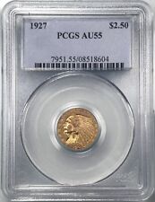 1927 $2.5 Gold Indian Quarter Eagle PCGS AU55 About Uncirculated US Coin picture