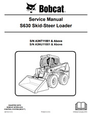 BOBCAT S630 SKID STEER OPERATORS & MAINTENANCE, PARTS & SERVICE MANUAL PDF USB picture
