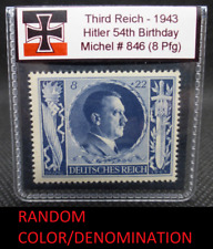 Adolf Hitler 1943 WW2 54th Birthday Stamp Third Reich Nazi Germany MNH Pfennig picture