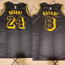 8 Front,  24 Back Los Angeles Lakers Kobe Bryant Black Mamba MEN'S Jersey picture